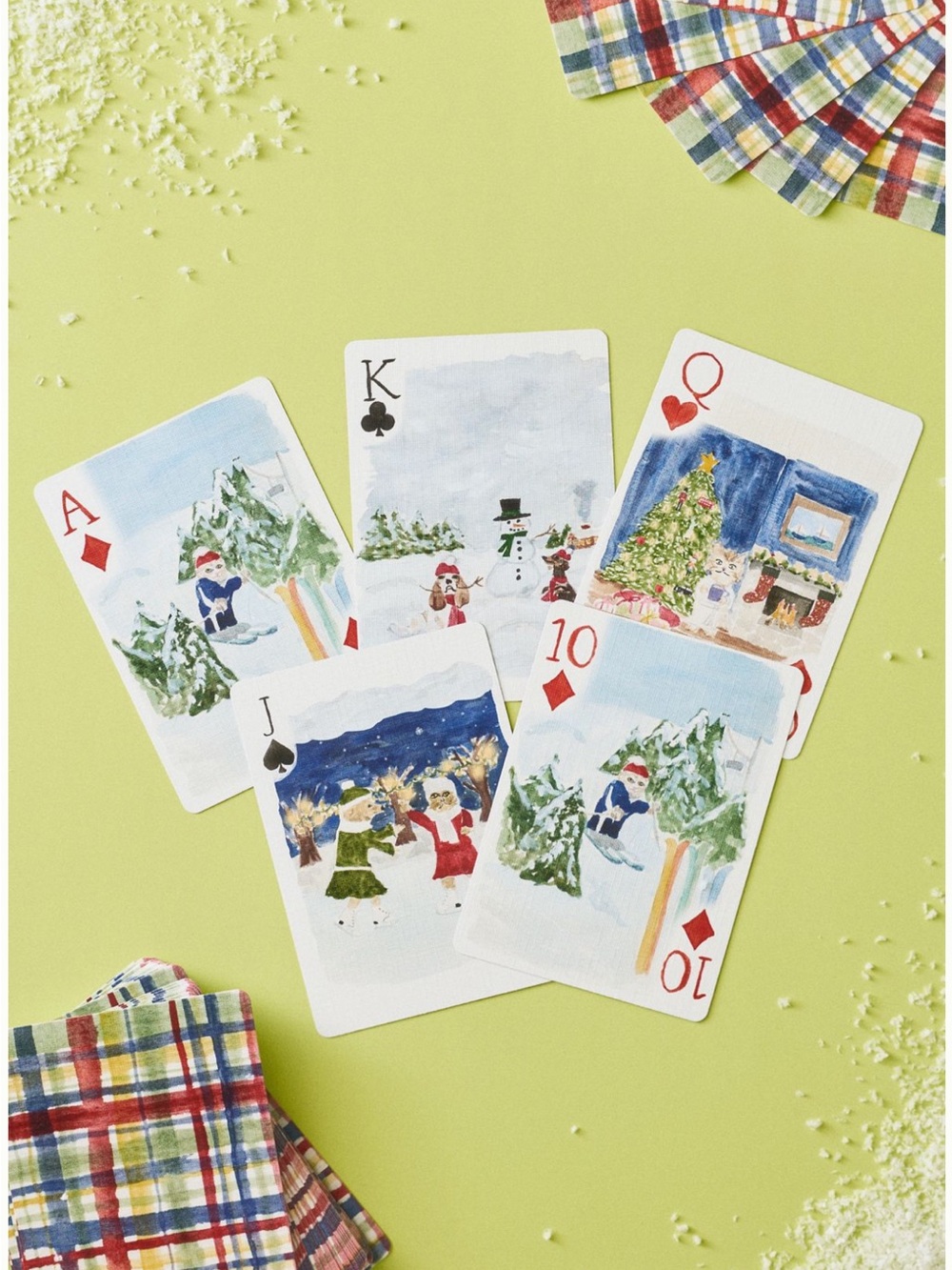 ANTHROPOLOGIE➕NWT Holiday-Themed Playing Cards